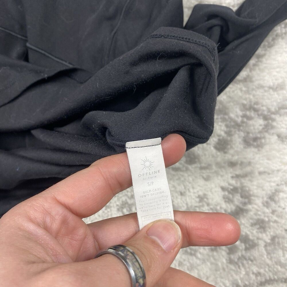 Aerie Offline Top Long Sleeve Crop Light Weight Soft Small Crew Neck Size Small - Picture 3 of 6